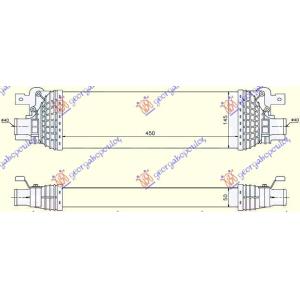 HLADNJAK INTERCOOLER 1.4-1.6TDCi (45x145x50) MAZDA 2 (2003-2007) (OEM: 1337624)