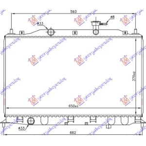 HLADNJAK MOTORA 1.4-1.6cc 16V +/-A/C (37x65) HYUNDAI ACCENT SDN (2006-2011) (OEM: 253101E000)