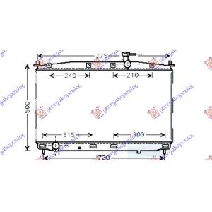 HLADNJAK MOTORA 2.7 i24V-2.0-2.2CRDi(43x77)MAN HYUNDAI SANTA FE (2005-2009) (OEM: 253102B000)