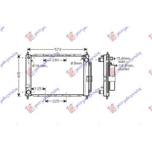 HLADNJAK MOTORA I KLIME 1.4-1.6i-16V DCi (51x38 RENAULT CLIO (2006-2009) (OEM: 8200221498, 8200688387)