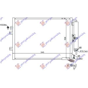 HLADNJAK KLIME (51x38) RENAULT CLIO (2006-2009) (OEM: 8200688393)