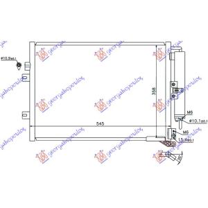 HLADNJAK KLIME 1.5 DCi (51x38) RENAULT CLIO (2006-2009) (OEM: 8200688392)