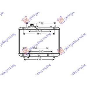 HLADNJAK MOTORA 1.3-1.5i 16V +/-A/C(37.5x55 SUZUKI SWIFT H/B (2006-2011) (OEM: 17700-62j00, 17700-63J00, 1770062J00)