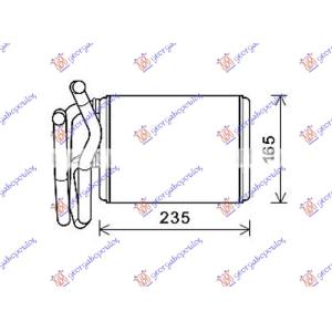 GREJAC KABINE (BR) (200x165x26) HONDA CIVIC H/B-L/B (2004-2005) (OEM: 79110S6DG02)