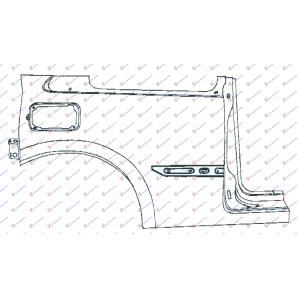 ZADNJI BLATOBRAN 3 VRATA Desna str. RENAULT MEGANE SDN-H/B-L/B (2002-2005) (OEM: 7751476909)