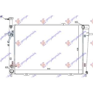 HLADNJAK MOTORA 2.7I 24V AUT. +/-A/C (64x46.2) KIA SPORTAGE (2004-2008) (OEM: 25310-2E400, 25310-2E800, 253102E400)