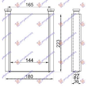 GREJAC KABINE (BR) (145x215x26) TOYOTA COROLLA VERSO (2002-2007) (OEM: 8710702100)