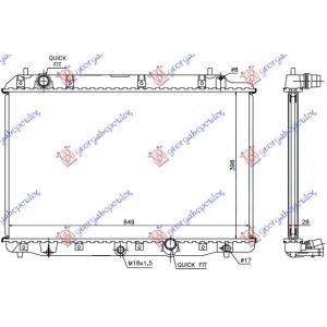 HLADNJAK MOTORA 2.2 CTDi (39.5x65x26) MANUAL HONDA FRV (2006-2011) (OEM: 19010-RMA-E01, 19010RMAE01)