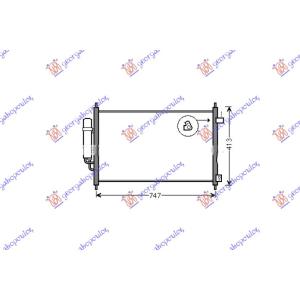 HLADNJAK KLIME1.7 IVTEC(72.7X38X1.6)KOYO HONDA FRV (2006-2011) (OEM: 80110-SJ0-003, 80110SJ0003, 80110SJD003)