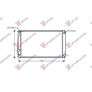 HLADNJAK 2.0I 16V VVTI +/-A/C M/A(67.3x41.5) TOYOTA RAV 4 (2005-2010) (OEM: 16400-28560, 1640028560)