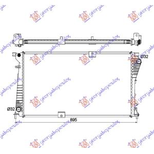 HLADNJAK MOTORA 2.0-2.5 CDTi(78x44.9)START-STOP OPEL VIVARO (2002-2006) (OEM: 2140000Q0D, 4416965, 93857125)