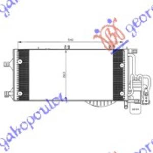 HLADNJAK KLIME 1.7 CDTI (54x26) -03 OPEL COMBO (2000-2012) (OEM: 1850071)