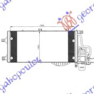 HLADNJAK KLIME 1.3-1.7 CDTI (54x26) 03- OPEL COMBO (2000-2012) (OEM: 13106020, 13106021, 1850 093)