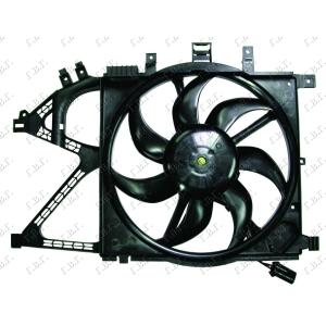 VENTILATOR KOMPLET (39cm) 4PIN OPEL COMBO (2000-2012) (OEM: 1314445)