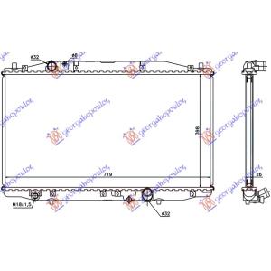 HLADNJAK MOTORA 2.2CTDi (39.5x71.5x26) HONDA ACCORD (2003-2008) (OEM: 19010-RBD-E01, 19010RBDE01)