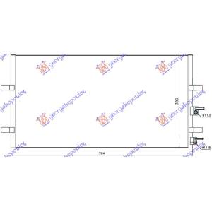 HLADNJAK KLIME BENZIN/DIZEL (722x388) (KOYO) FORD TRANSIT 2006-2013 (FA/FB/FZ/FC) (OEM: 1371571, 1383318, 1485358)
