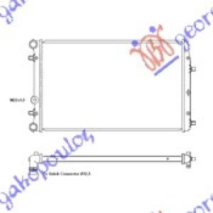 HLADNJAK MOTORA ZA SVE MODELE BENZIN/DIZEL (MAN/AUTO) (+/-AC) (63x41) SKODA ROOMSTER-PRAKTIK 2006-2010 (5J7) (OEM: 6Q0121253Q, 6Q0121253R)
