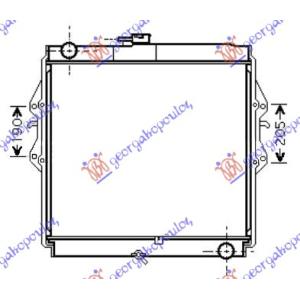 HLADNJAK MOTORA 3.0 DIZ (VOLAN DESNO) TOYOTA HI-LUX 2WD/4WD (2001-2005) (OEM: 16400-67190, 1640067190)