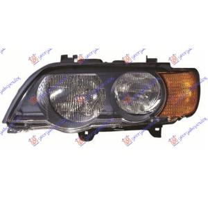 FAR ELEKTRICNI ZUTI MIGAVAC -04 (TYC) Leva str. BMW X5 (E53) (2000-2007) (OEM: 63126930205)