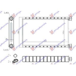 GREJAC KABINE (BR) (143x250x26) DENSO BMW SERIES 1 (E81/87) 3/5D (2004-2011) (OEM: 64116934783, 64116941991, 64119123506)