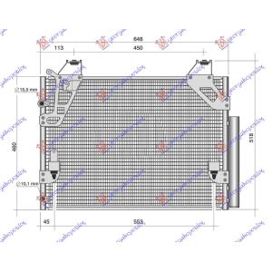 HLAD. KLIME 2.5 DIZ (648x440) DUPLA KAB. TOYOTA HI-LUX 2WD/4WD (2005-2009) (OEM: 8846005010, 8846005050, 884600K010)