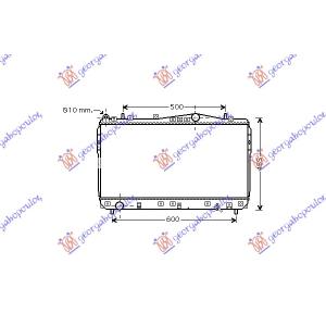 HLADNJAK MOTORA 1.4-1.6-1.8i16V-2.0TDCi(70x37) CHEVROLET LACETTI (2003-) (OEM: 96273596, 96433350, 96553378)