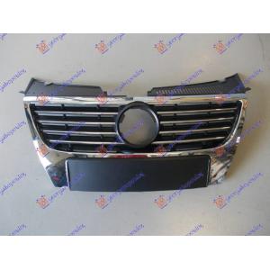 PVC MASKA (HROM/CRNA MREZA) RUPA 150mm VW PASSAT (2005-2011) (OEM: 3C0853651AH, 3C0853651D)