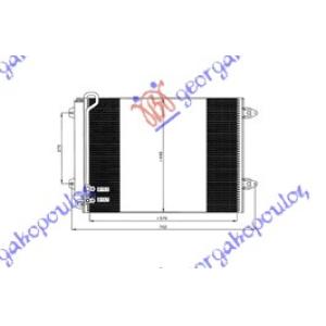 HLADNJAK KLIME BEN-DIZ (57.5x44x1.6) VW PASSAT (2005-2011) (OEM: 3C0820411, 3C0820411C, 3C0820411E)