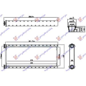 GREJAC KABINE (BR) (280x105x26) CITROEN JUMPY/SPACE TOURER (2016-) (OEM: 1609730580, 9821299980)