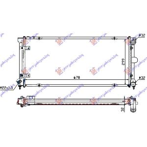 HLADNJAK MOTORA BEN-DIZ +/-A/C(675x320x34)VALE SEAT TOLEDO (1995-1999) (OEM: 1L0121251, 1L0121253E)