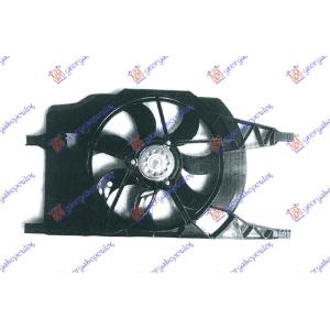 VENTILATOR KOMPLET (+/-A/C) BENZIN-DIZEL RENAULT LAGUNA (2000-2007) (OEM: 7701049657, 7701049658, 7701053141)