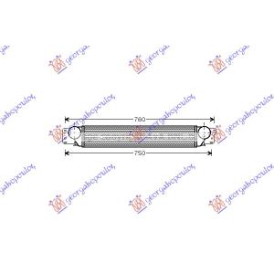 HLADNJAK INTERCOOLER 2.0 Tdi DIZ. (695x400x30) OPEL ANTARA (2006-2015) (OEM: 96629070)