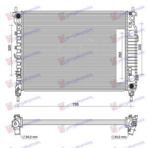 HLADNJAK 2.2 TDCi MAN. DIZ (670x500x34) OPEL ANTARA (2006-2015) (OEM: 4818253, 4819739, 20982434)