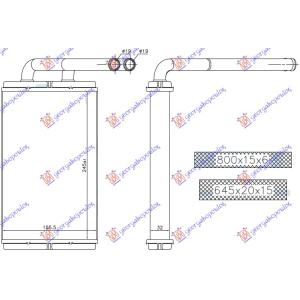 GREJAC KABINE (245x156x32)(BR) OPEL ANTARA (2006-2015) (OEM: 4803904, 96629611)