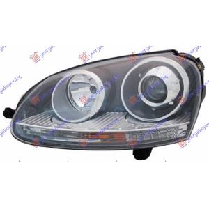 FAR XENON CRNI GTI (TYC) Leva str. VW GOLF V (2004-2008) (OEM: 1K6941005P, 1K6941039)