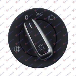 PREKIDAC ZA SVETLA SA HROM (10 pin) VW CROSS TOURAN (2007-2010) (OEM: 3C8941431B, 3C8941431C)