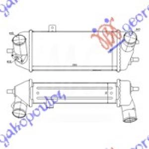 INTERCOOLER 1.1-1.4-1.6 CRDi 300x158x90 HYUNDAI i20 (2008-2012) (OEM: 28271-2A740, 282712A740)