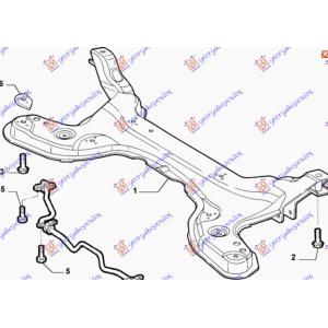 NOSAC MOTORA-SANKE FIAT PUNTO (1999-2003) (OEM: 46766204, 50703111)