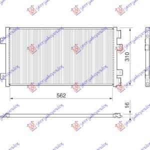 HLADNJAK KLIME 1.2i8V-16V (56x31)T.MAR.01-02 FIAT PUNTO (1999-2003) (OEM: 46799862)