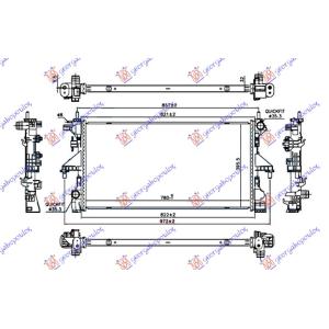 HLADNJAK 2.3 JTD+AC DIZL AUTOMATIK-3.0 JTD+A/C CITROEN JUMPER (2014-) (OEM: 1330Q3, 1342588080, 1361274080)