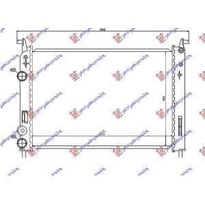 HLADNJAK MOTORA 1.2 BENZIN (52x37.7x23) 00- FIAT PALIO (1999-2004) (OEM: 46779393, 46815886, 46815887)