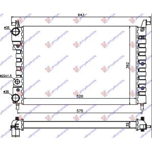 HLADNJAK MOTORA 1.2 BENZIN (52.2x37.2x32)-00 FIAT PALIO (1999-2004) (OEM: 46449104)