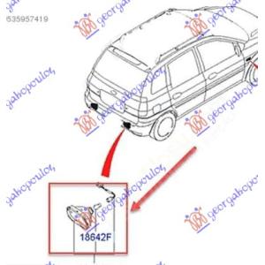 ZADNJA MAGLENKA (O) Desna str. HYUNDAI MATRIX (2008-2010) (OEM: 92406-10000, 9240610000)