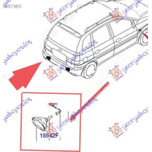 ZADNJA MAGLENKA (O) Leva str. HYUNDAI MATRIX (2008-2010) (OEM: 92405-10000, 9240510000)