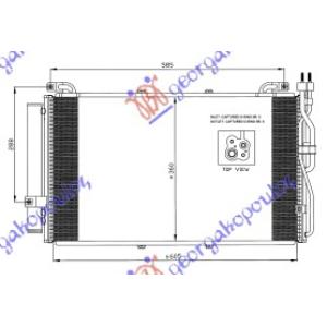 HLADNJAK KLIME 1.5 CRDi (61x36) HYUNDAI MATRIX (2008-2010) (OEM: 97606-17800, 9760617800, 9760617801)