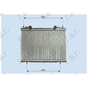 HLADNJAK MOT.1.8-2.0 +A/C(37.5x56.3) (BEZ VENTILA) FIAT BRAVO (1995-2002) (OEM: 46404163, 46759742, 71736184)