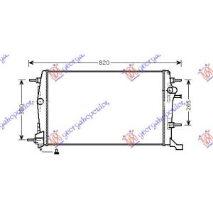 HLADNJAK MOTORA 1.6-2.0 DCi +/- A/C (65x43x34) RENAULT SCENIC/GRAND SCENIC (2009-2012) (OEM: 214100017R)