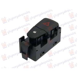 PREKIDAC ZA SVA 4 MIGAVACA I ZAKLJUCAVANJE CRNI (6 PIN) RENAULT SCENIC/GRAND SCENIC (2009-2012) (OEM: 252100001, 252100001R, 252100004)