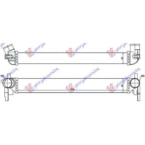 HLADNJAK INTERCOOLERA 1.2/1.4/1.6/1.9 TDi DIZEL VW POLO (2009-2014) (OEM: 6R0145805, 6R0145832F, 6R0145834F)