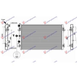 HLADNJAK MOTORA 1.4T Si/GTi/RS/CUPRA - 1.6/2.0 Tdi (650x410) (VALEO) VW POLO 2009-2014 (6R1) (OEM: 6R0121253R)